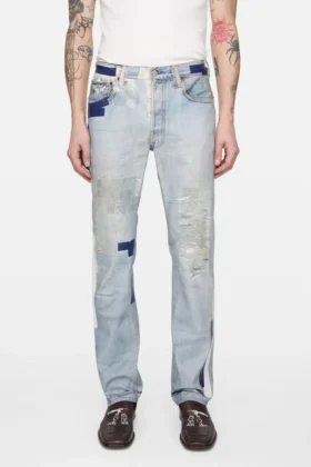Trompe-l’œil tape jeans