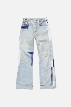 Trompe-l’œil tape jeans