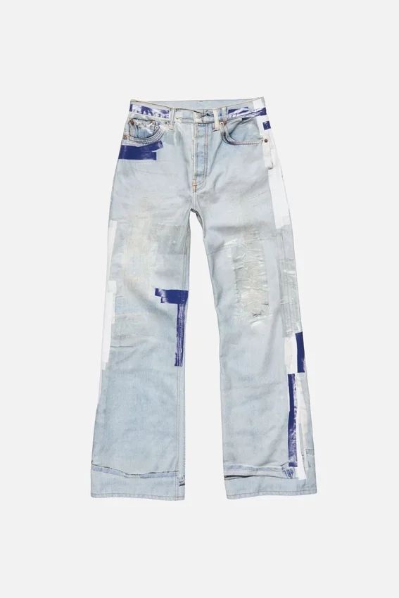 Trompe-l’œil tape jeans