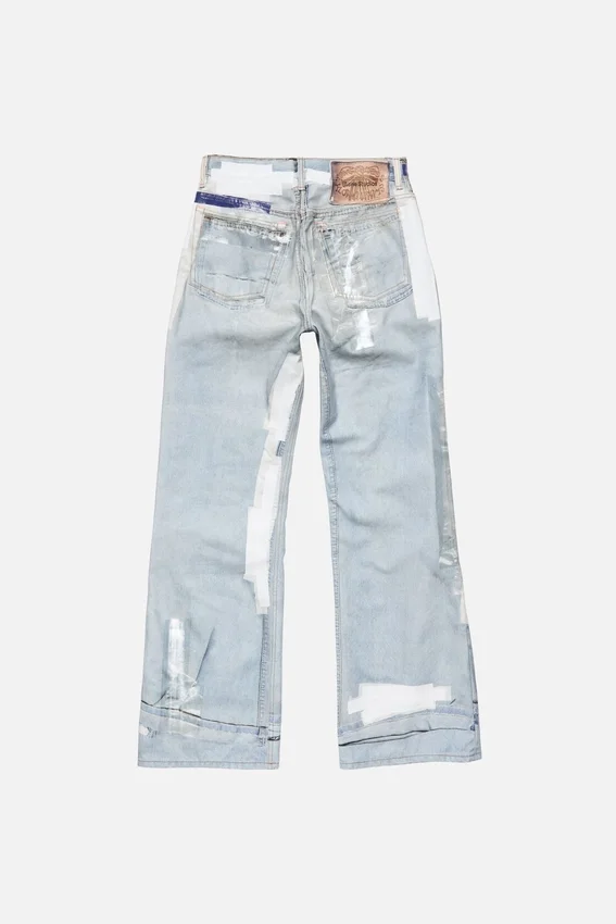 Trompe-l’œil tape jeans
