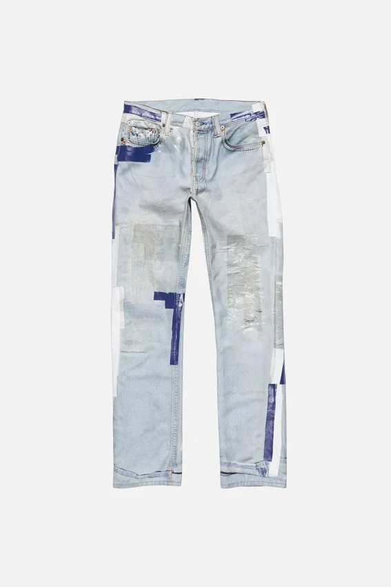 Trompe-l'œil tape jeans