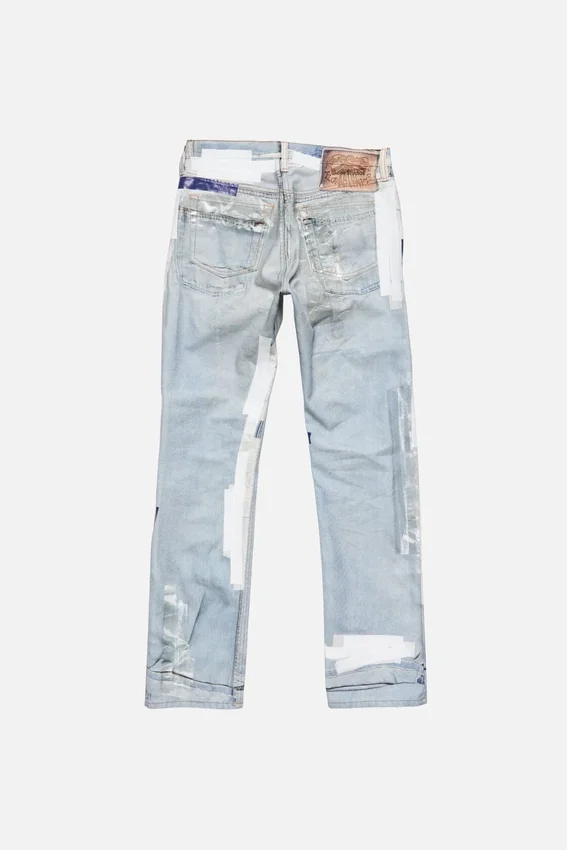 Trompe-l'œil tape jeans