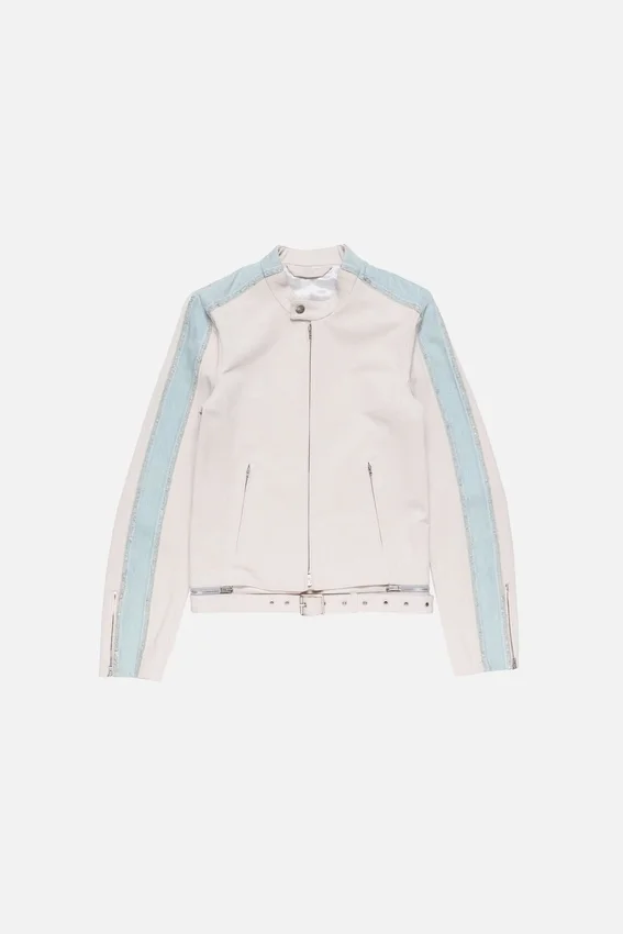 Twill biker jacket