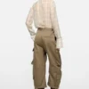 Twill cargo trousers