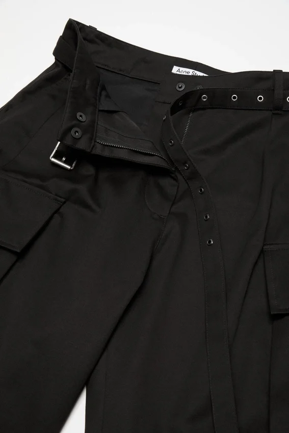 Twill cargo trousers