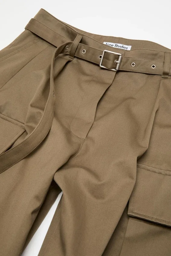 Twill cargo trousers