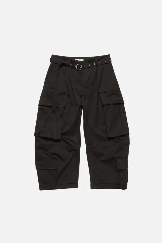 Twill cargo trousers