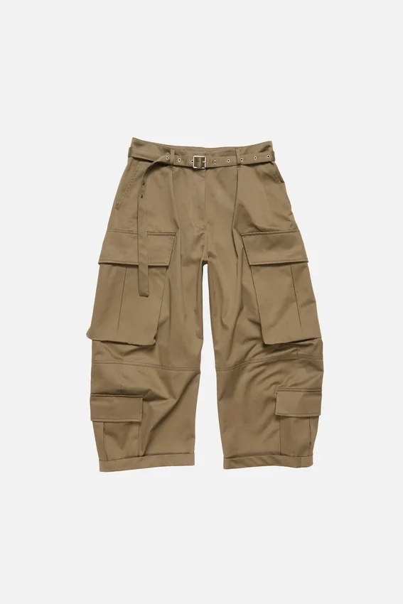 Twill cargo trousers