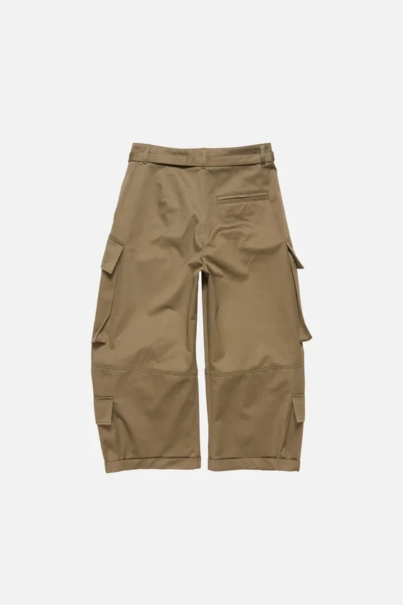 Twill cargo trousers