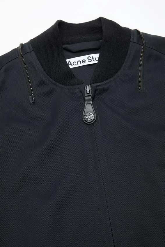 Twill jacket with hood