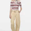 Twill trousers with belt