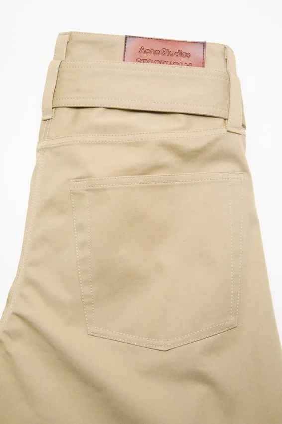 Twill trousers with belt