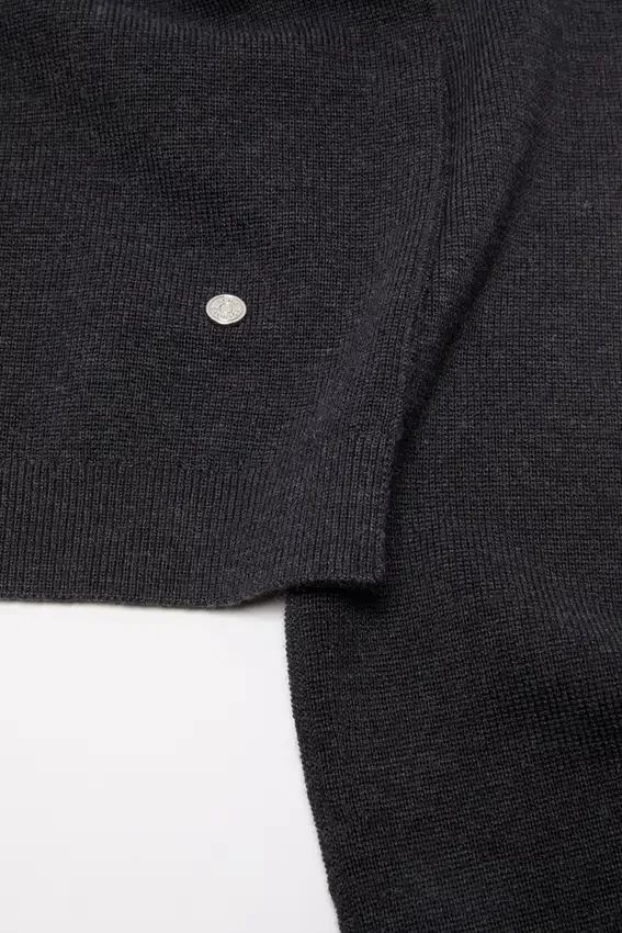 V-neck wool cardigan