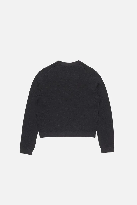 V-neck wool cardigan