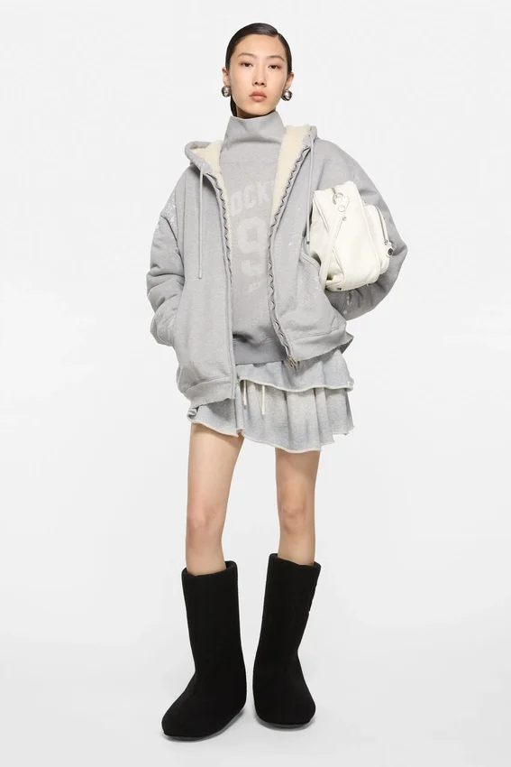 Vintage fleece logo hoodie