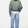 Washed bomber jacket