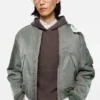 Washed bomber jacket