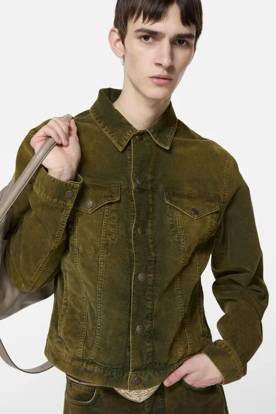 Washed corduroy jacket