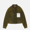 Washed corduroy jacket