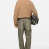 Washed cotton trousers