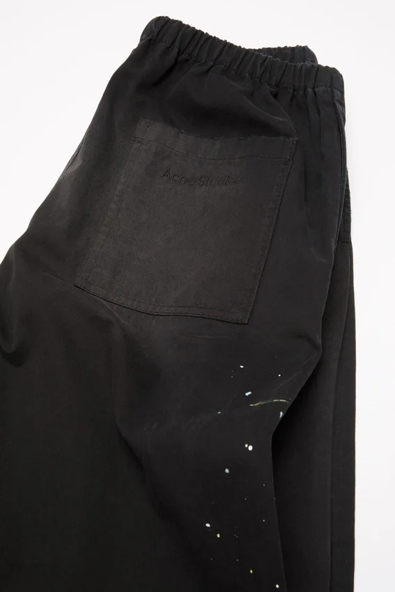 Washed cotton trousers