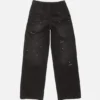 Washed cotton trousers