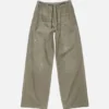Washed cotton trousers