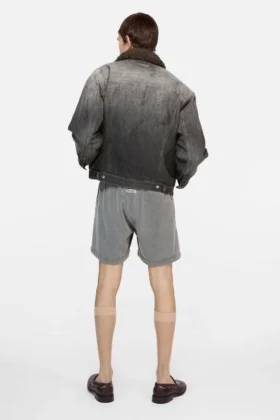 Washed denim jacket