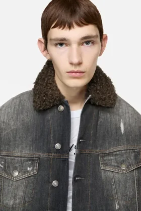 Washed denim jacket