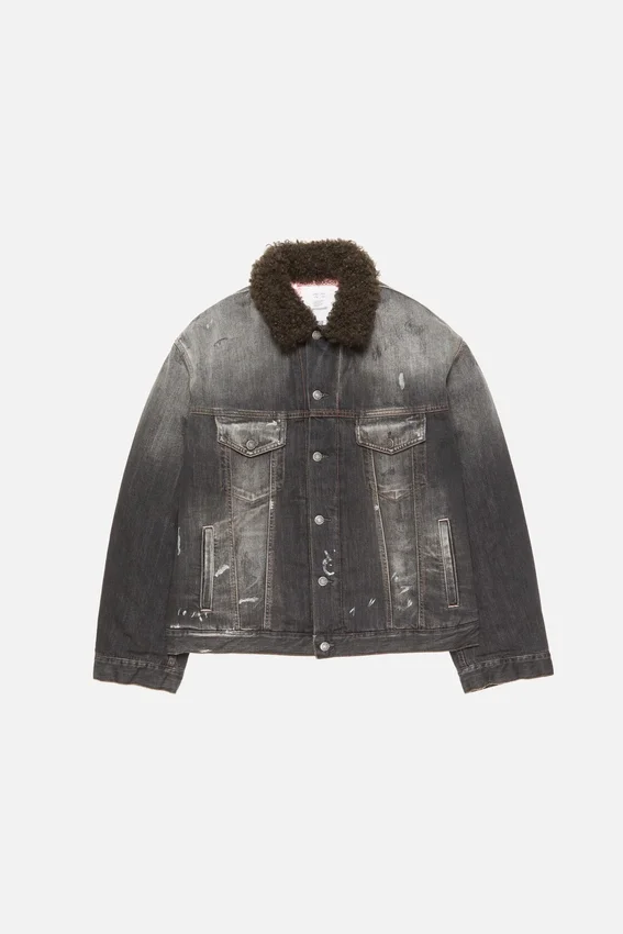 Washed denim jacket