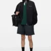 Washed logo jacket