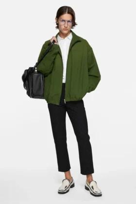 Washed logo jacket