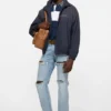 Washed logo jacket