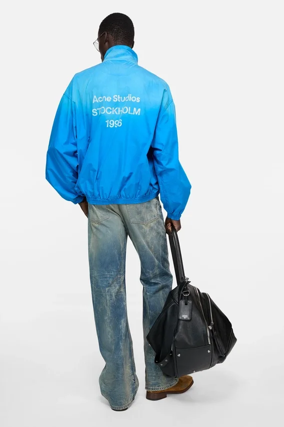 Washed logo jacket