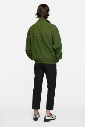 Washed logo jacket