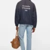 Washed logo jacket