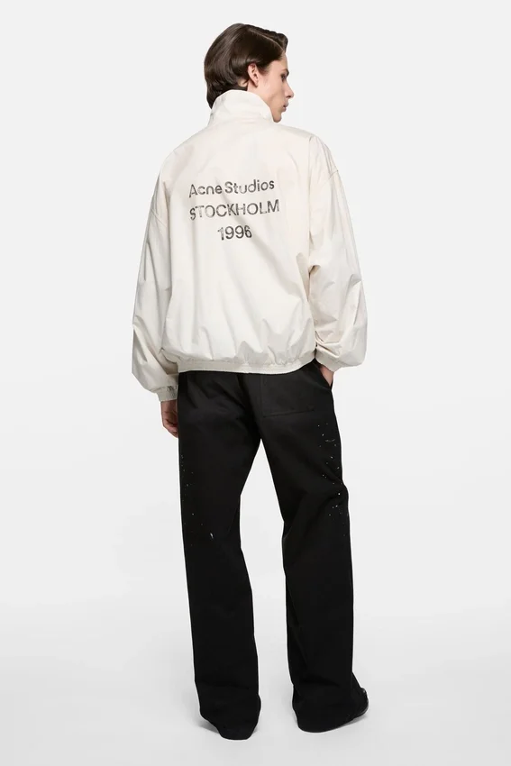Washed logo jacket