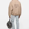 Washed logo jacket