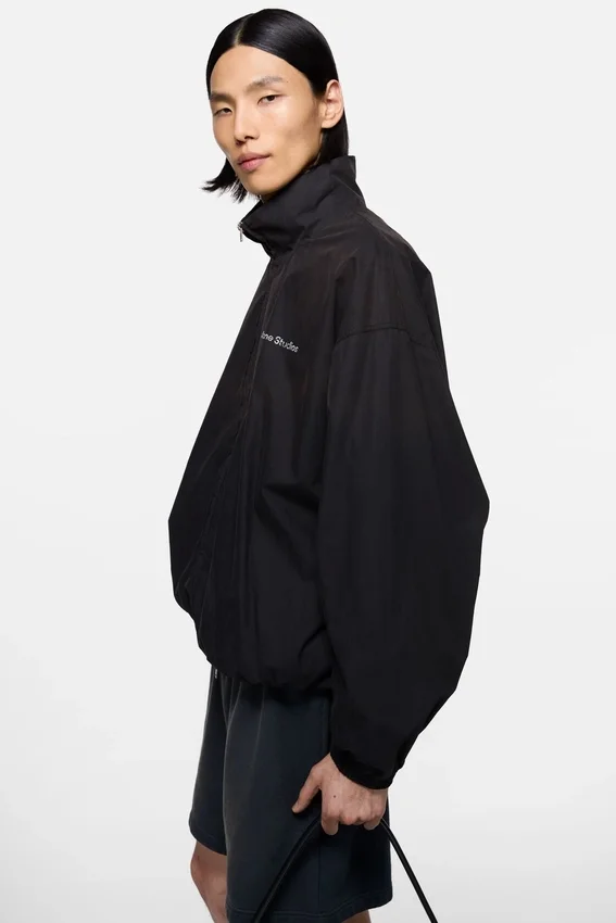 Washed logo jacket