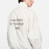 Washed logo jacket