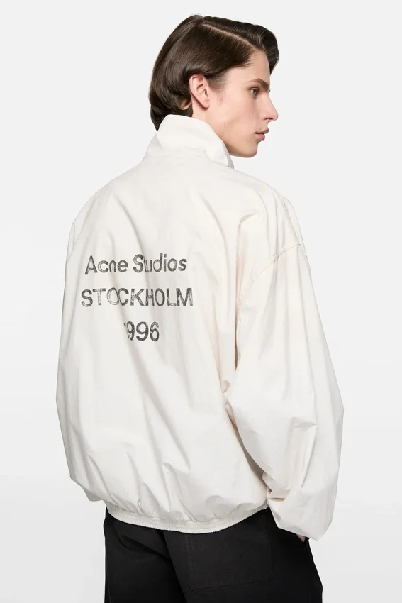 Washed logo jacket