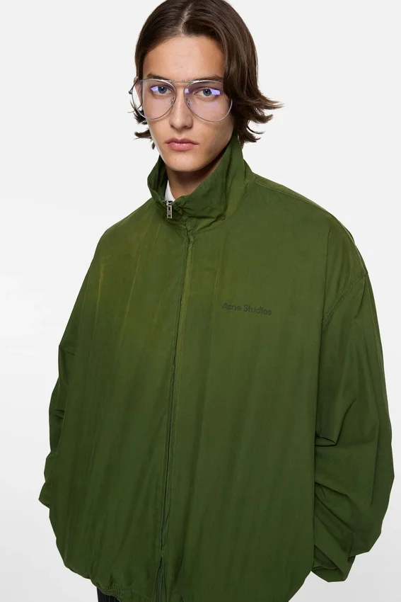 Washed logo jacket