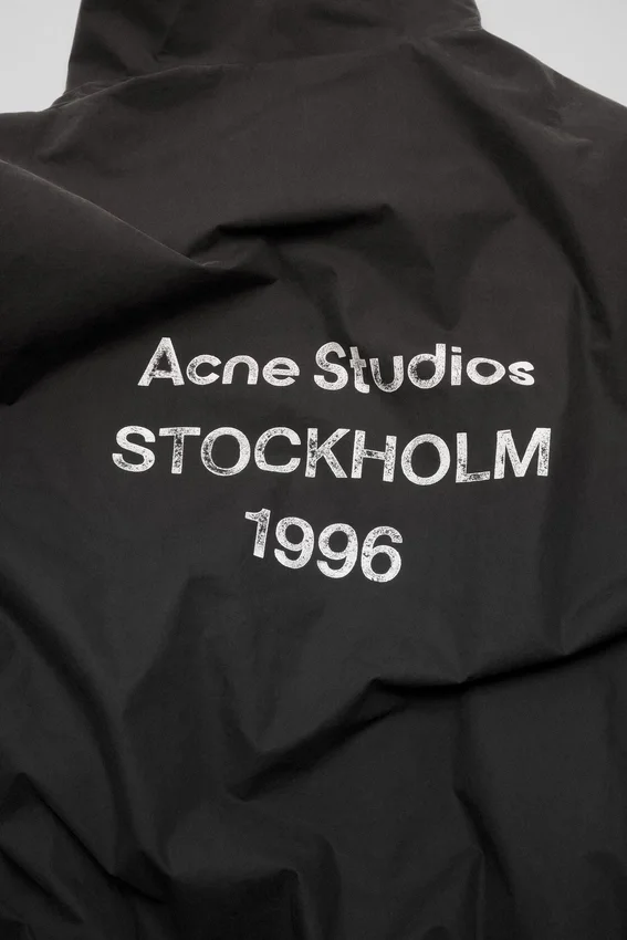 Washed logo jacket