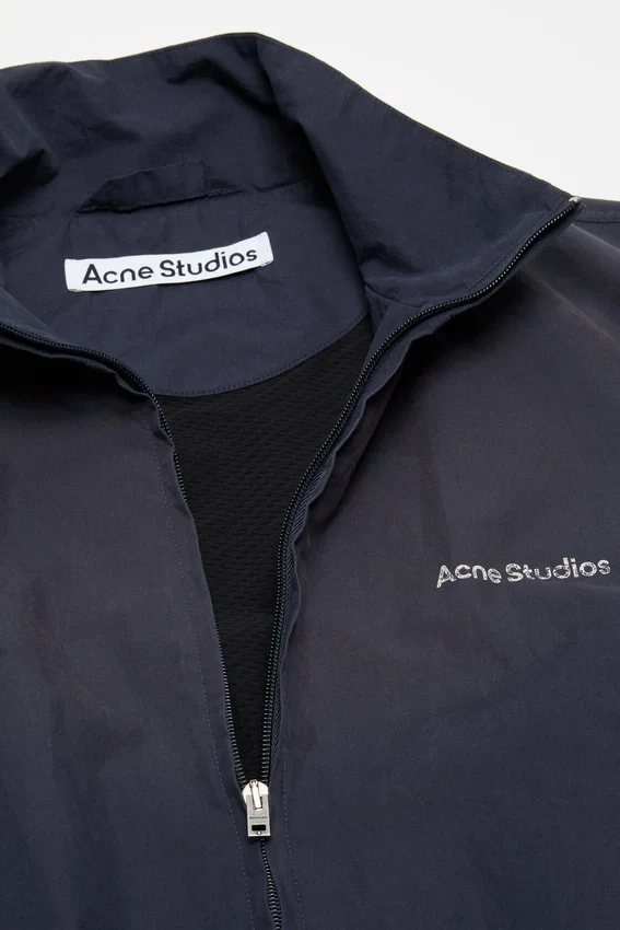 Washed logo jacket