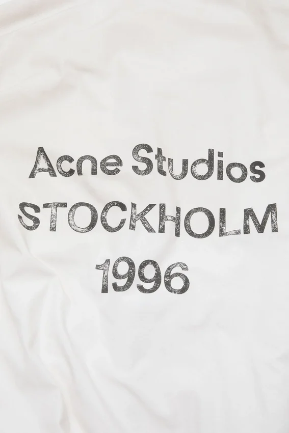 Washed logo jacket