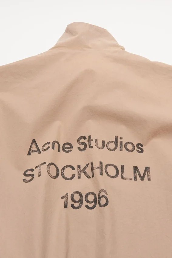 Washed logo jacket