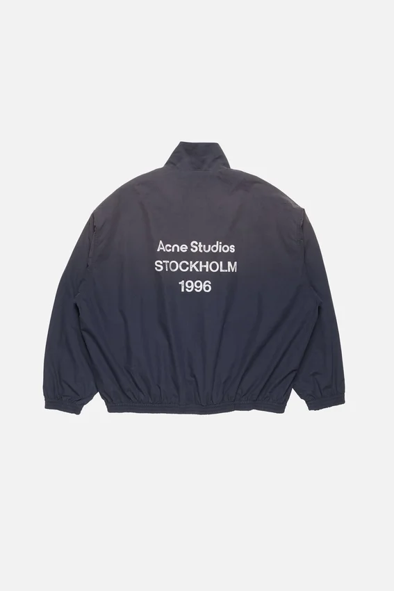 Washed logo jacket