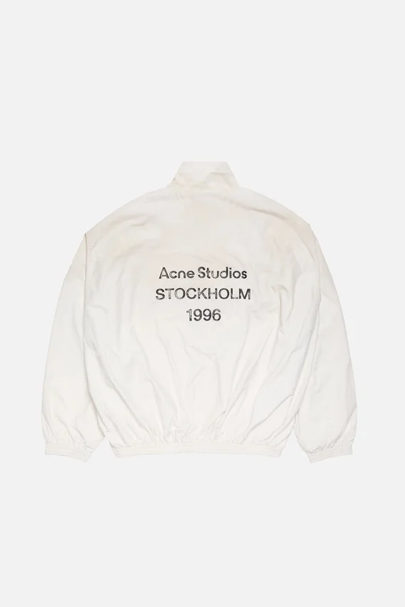 Washed logo jacket