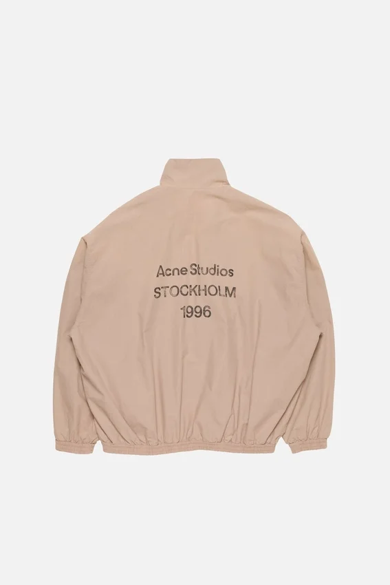 Washed logo jacket