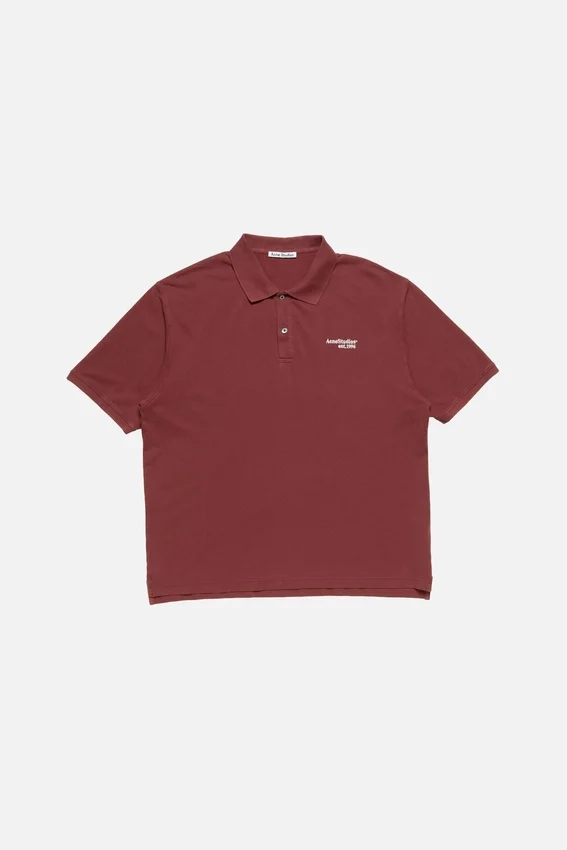 Washed logo polo